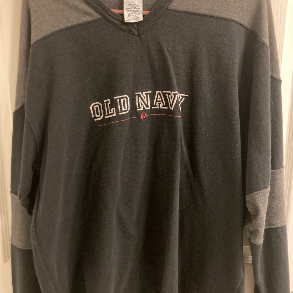 Old Navy Grey/Blue Sweatshirt large